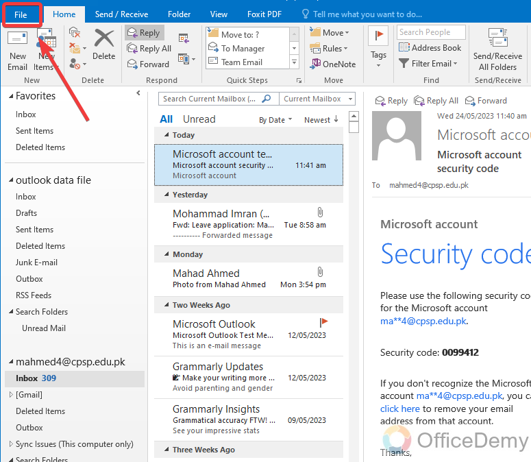 How to Reset Password in Outlook 10