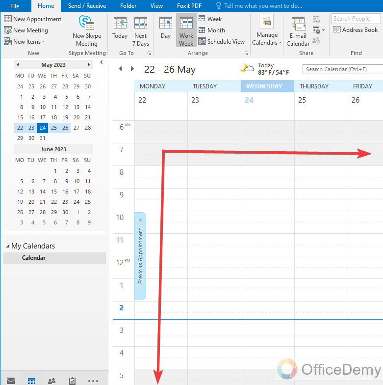 How to Set Working Hours in Outlook 10