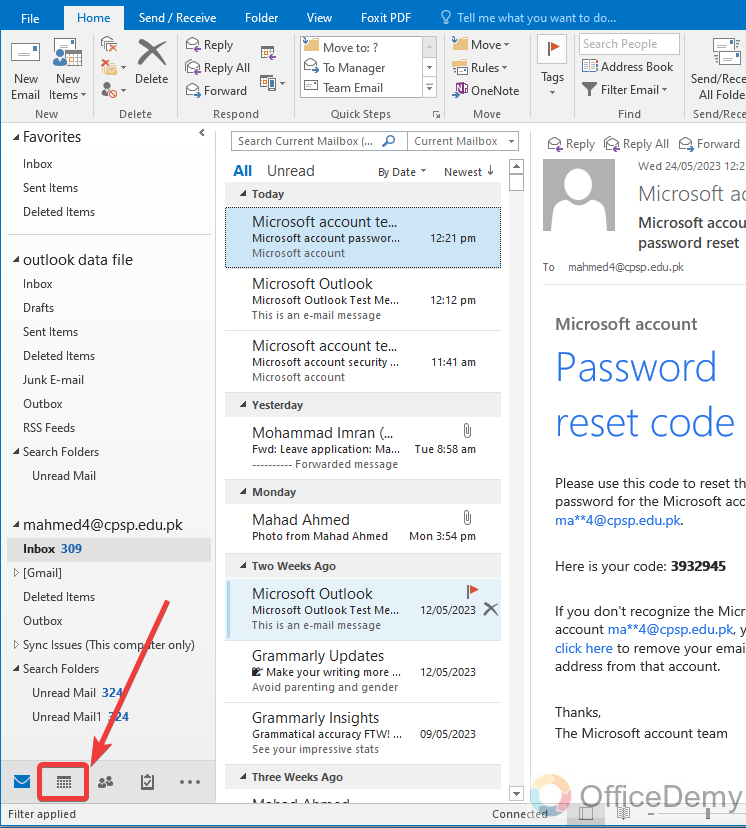 How to Set Working Hours in Outlook 14