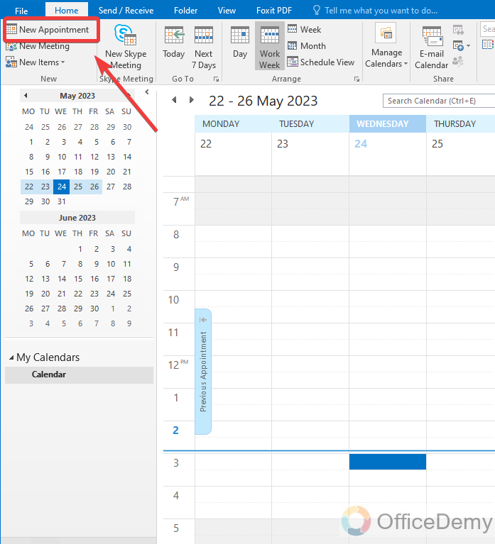 How to Set Working Hours in Outlook 15