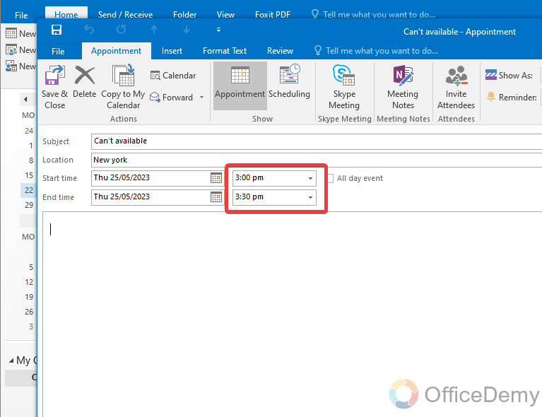 How to Set Working Hours in Outlook 18