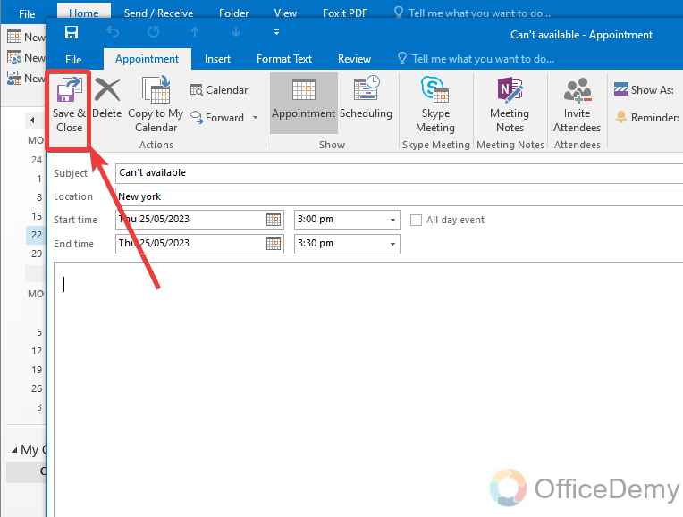 How to Set Working Hours in Outlook 19
