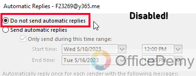 How to Set up an Automatic Reply in Outlook 10