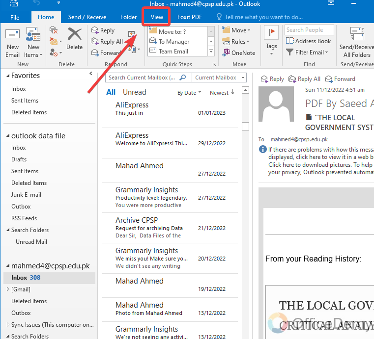 How to Sort Emails in Outlook 11