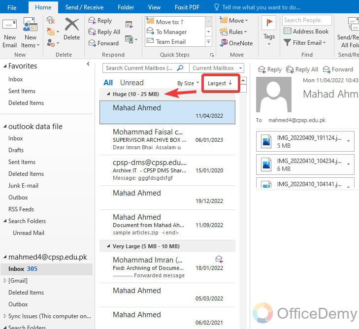 How to Sort Emails in Outlook 20