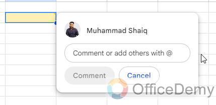 How to Tag Someone in Google Sheets 4