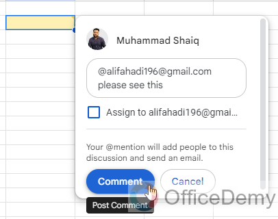 How to Tag Someone in Google Sheets 10