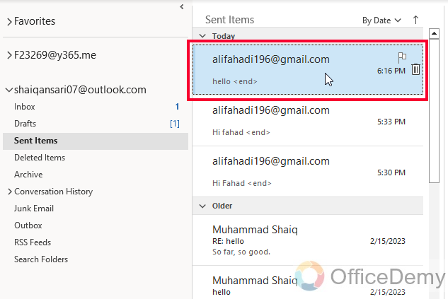 How to Unsend Outlook Email 2