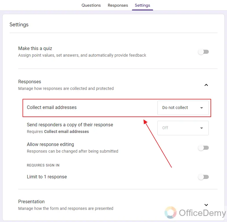 does google forms track email 11