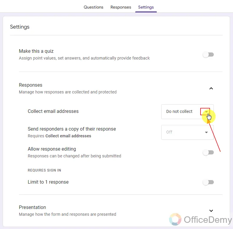 does google forms track email 12
