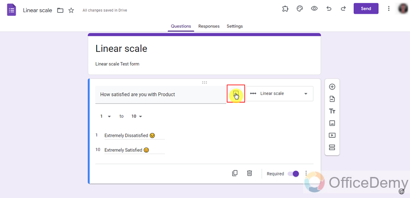 how does linear scale work in google forms 10