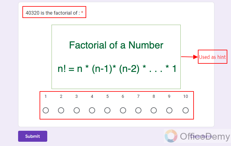 how does linear scale work in google forms 13
