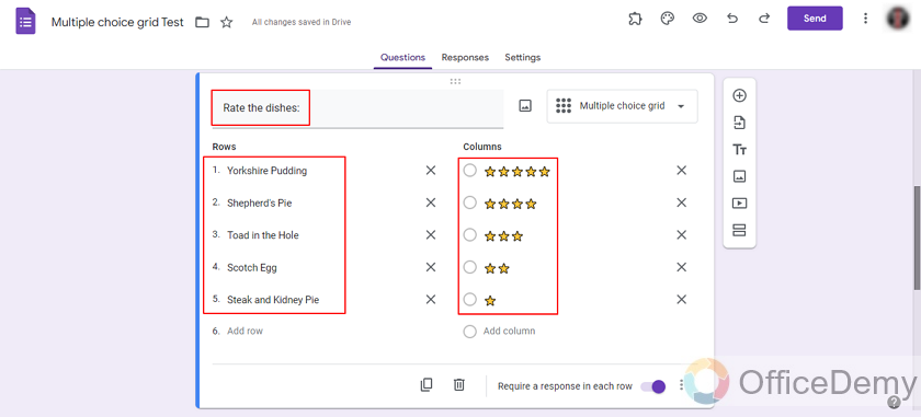 how does the multiple choice grid work in google forms 12
