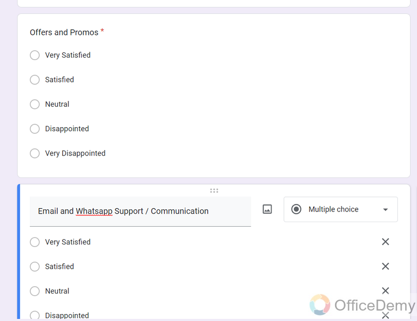 how does the multiple choice grid work in google forms 18