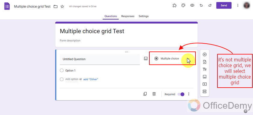 how does the multiple choice grid work in google forms 5