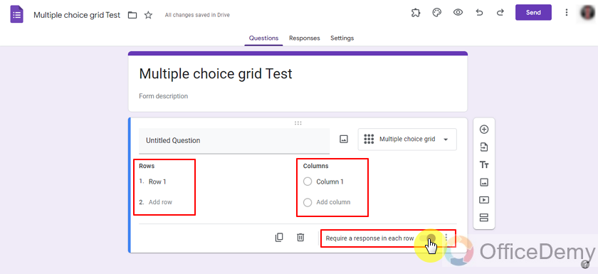 how does the multiple choice grid work in google forms 7