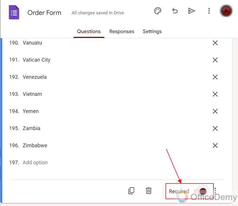 how to add a country list in google forms 12