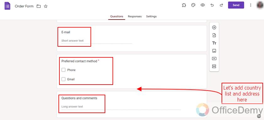 how to add a country list in google forms 4