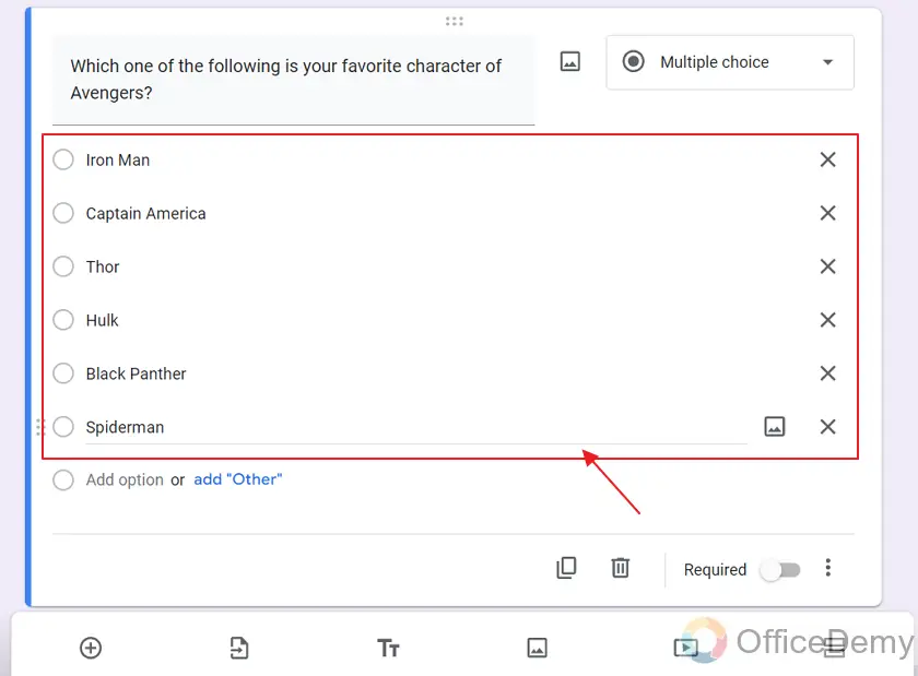 how to add descriptions in Google Forms 12