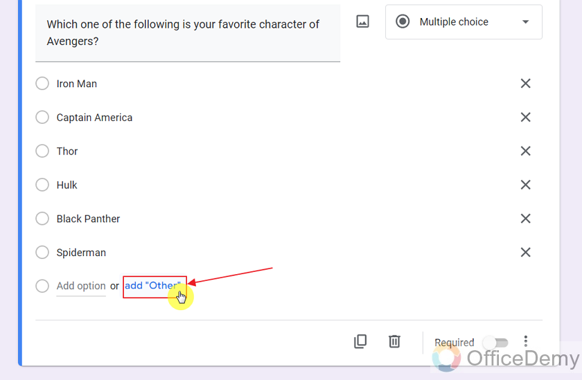 how to add descriptions in Google Forms 13
