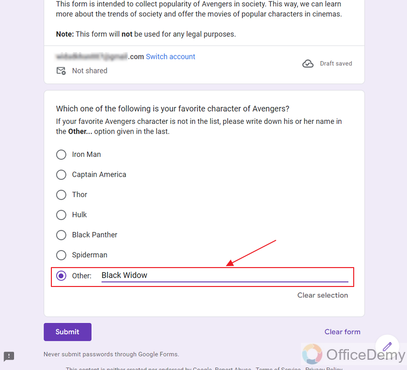 how to add descriptions in Google Forms 19