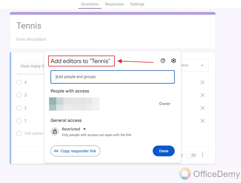 how to add editors to a google form 11