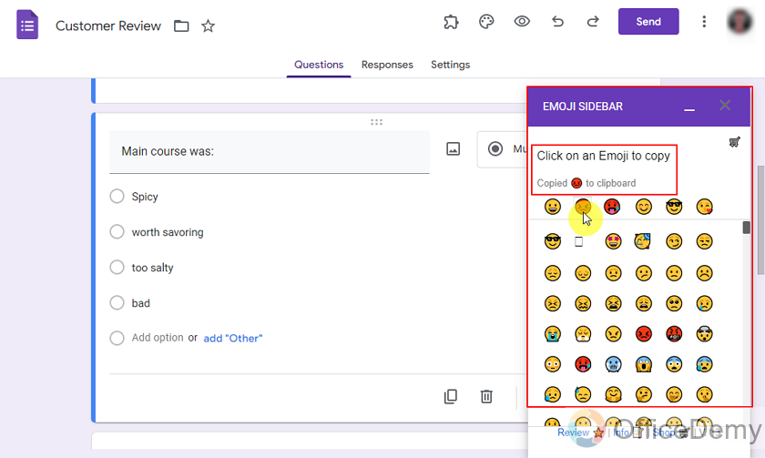 how to add emojis into google forms 20