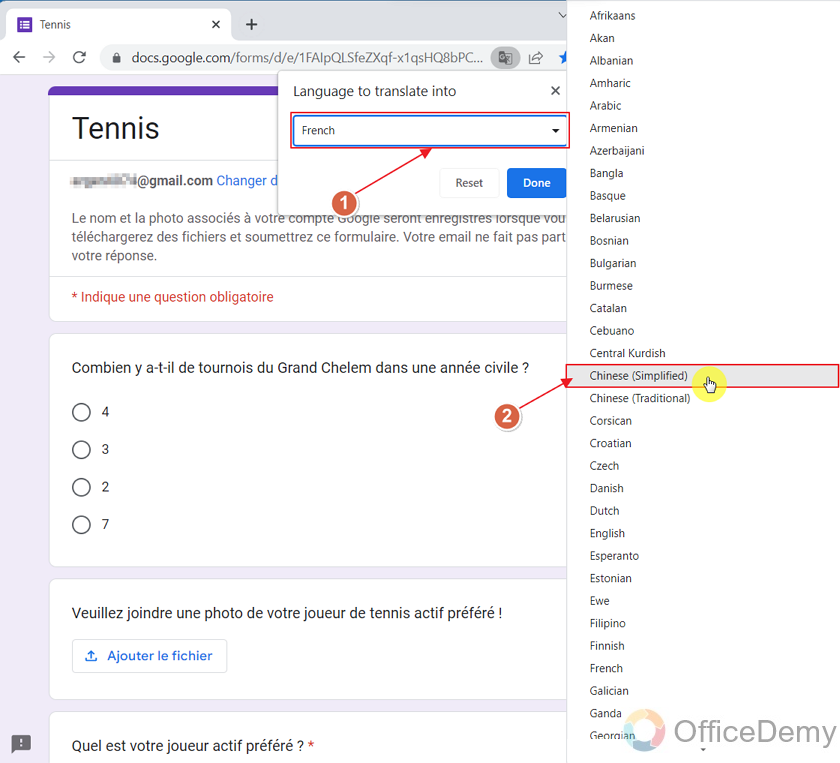 how to translate a Google Form being a responder 12