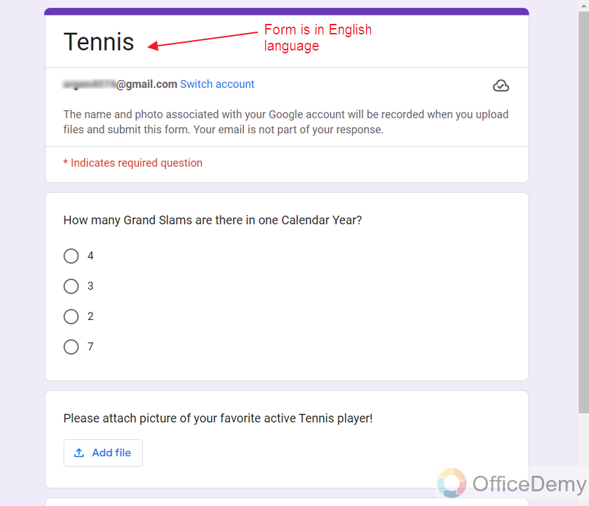 how to translate a Google Form being a responder 2