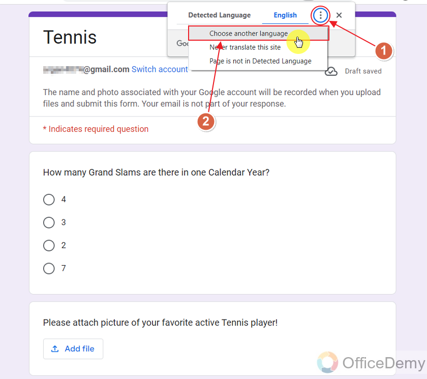 how to translate a Google Form being a responder 6