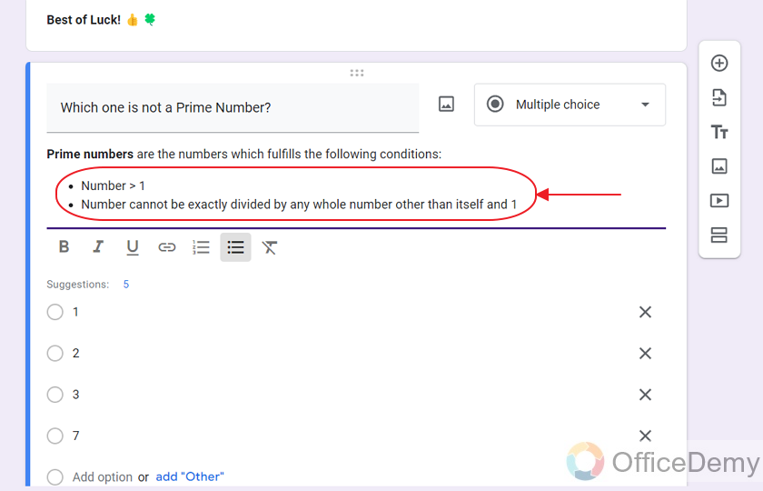 how to use bullet points in google forms 15