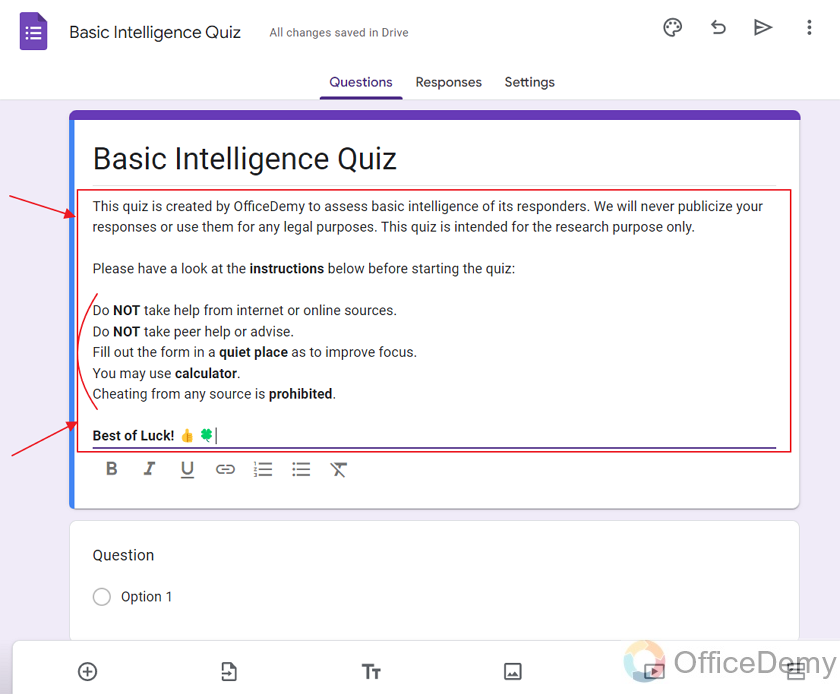how to use bullet points in google forms 6