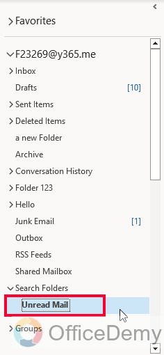 How to Add Unread Folder in Outlook 10