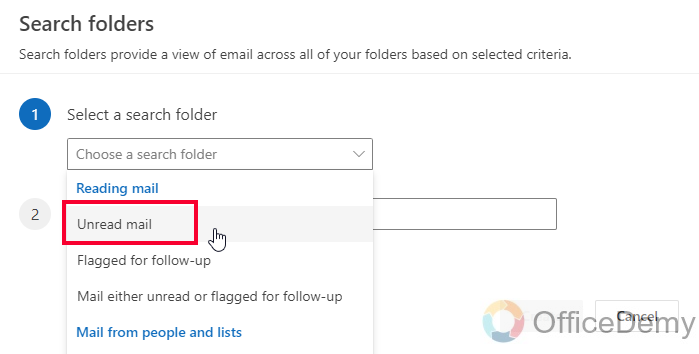 How to Add Unread Folder in Outlook 15