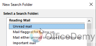 How to Add Unread Folder in Outlook 6