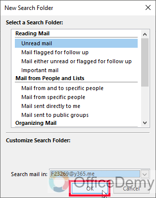 How to Add Unread Folder in Outlook 9