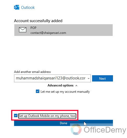 How to Add Work Email to Outlook App 17