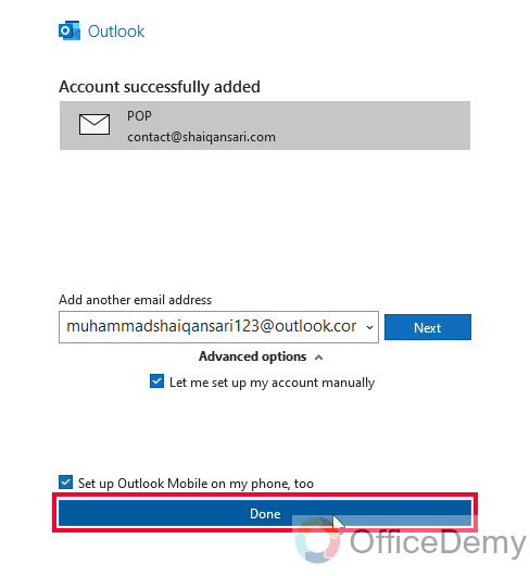 How to Add Work Email to Outlook App 18