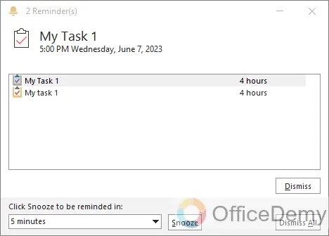 How to Add a Reminder in Outlook 11