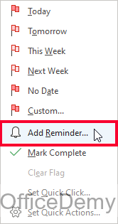 How to Add a Reminder in Outlook 24