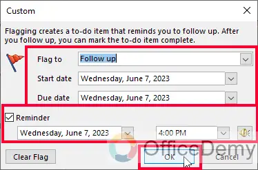 How to Add a Reminder in Outlook 26