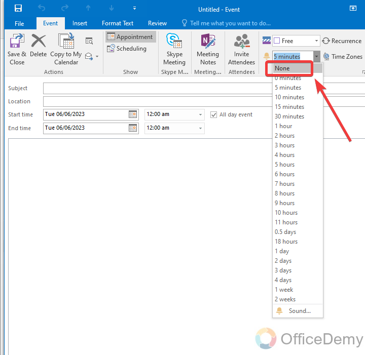 How to Block Calendar in Outlook 9