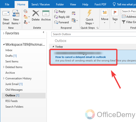 How to Cancel a Delayed Email in Outlook 3