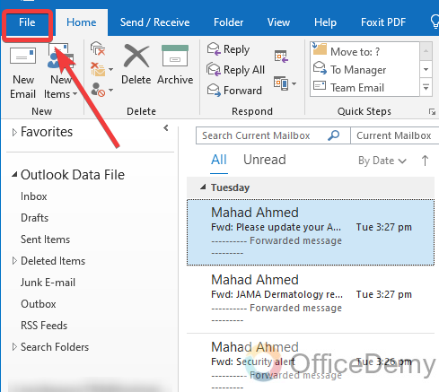 How to Change Display Name in Outlook 1