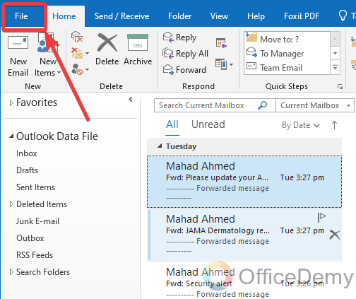 How to Change Display Name in Outlook 16
