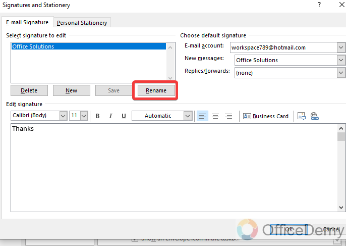 How to Change Display Name in Outlook 20