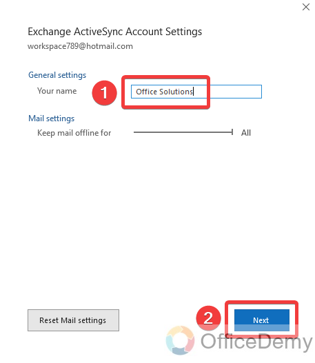 How to Change Display Name in Outlook 8
