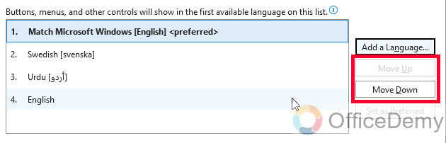 How to Change Language in Outlook 9