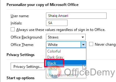 How to Change Outlook Background Color 6