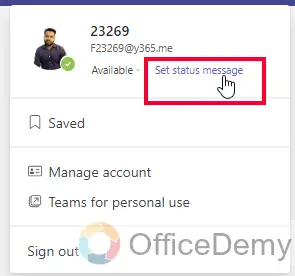 How to Change Presence Status in Outlook 365 20